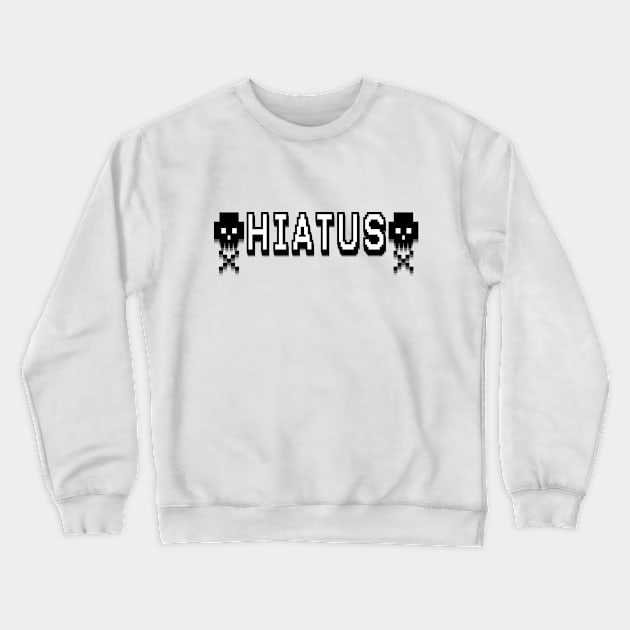 Black and White Hiatus Crewneck Sweatshirt by Shrineheart